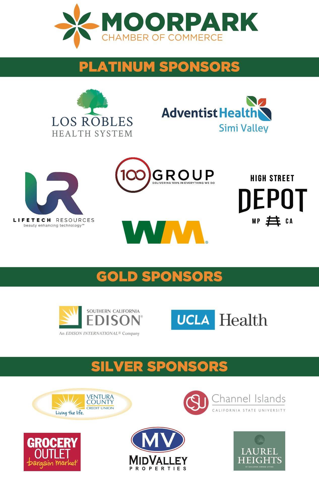 Moorpark Chamber Sponsors April 2025